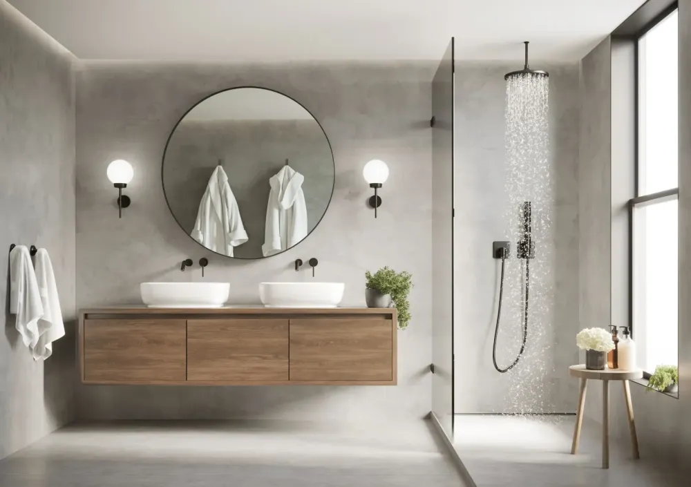 Salle de bain clé sur porte près de Liège